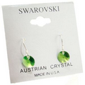 Green Crystal Drop Earrings